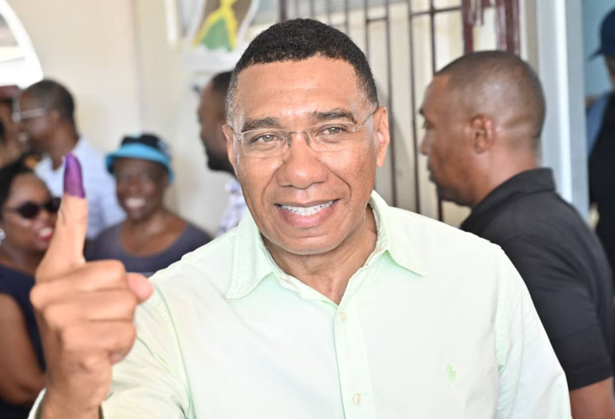 Andrew Holness leads Labour party to third term