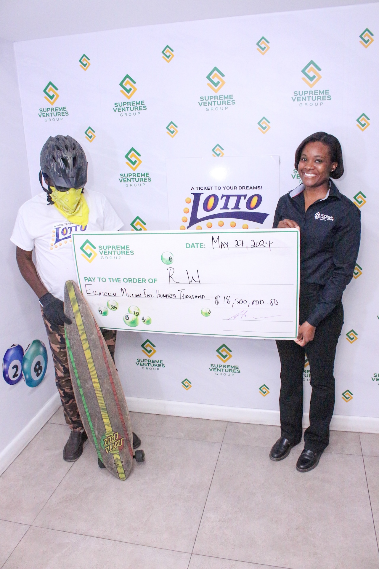 LOTTO WINNER CLAIMS HIS HALF OF $37M JACKPOT