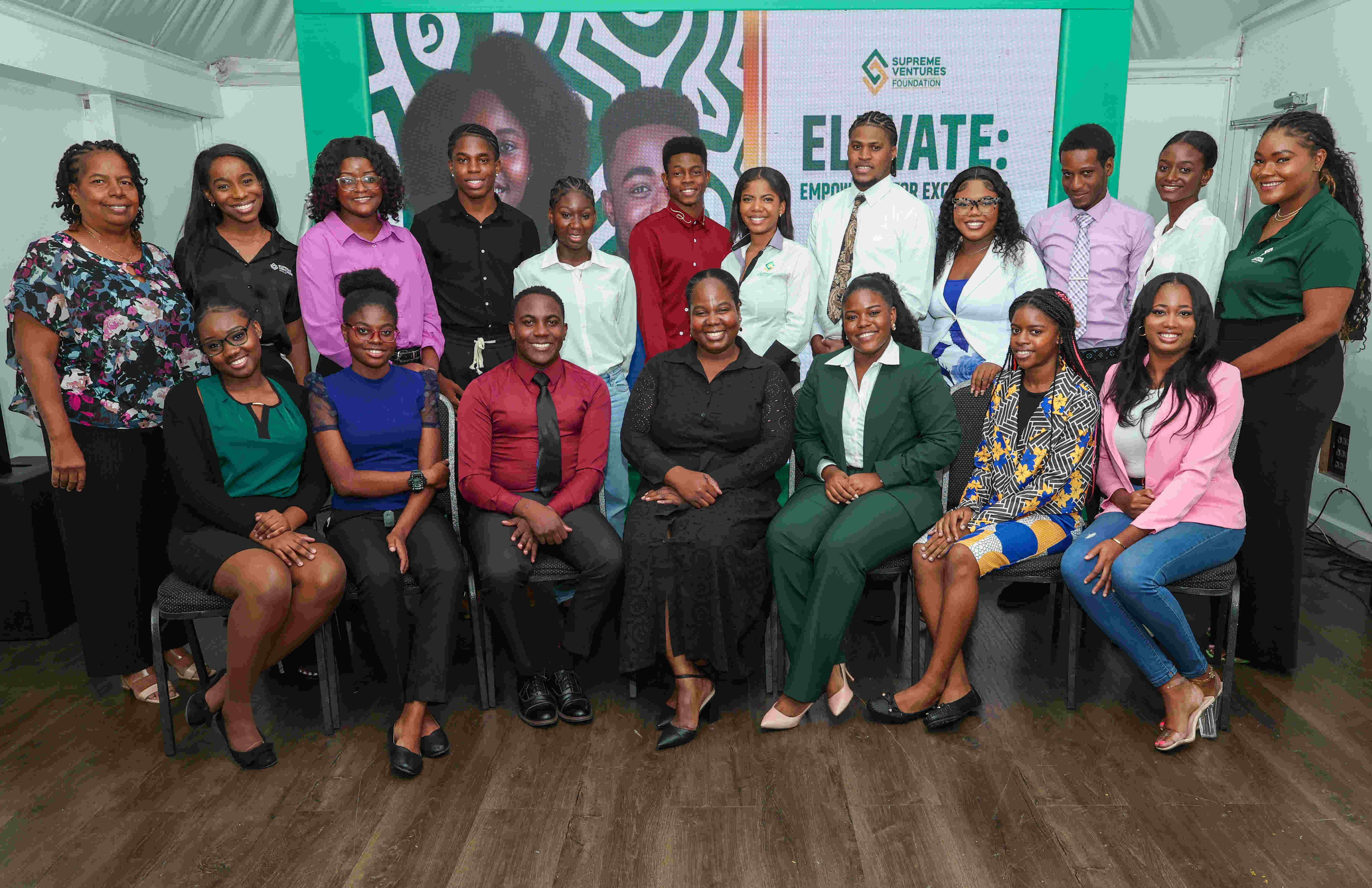 Members of Supreme Ventures Limited join recipients of the Supreme Ventures Foundation 20th Anniversary Scholarship, celebrating an inspiring day of mentorship, empowerment, and community at the latest Pep Up Session at the Spanish Court Hotel Supreme Ventures Foundation Motivates Scholarship Recipients at Annual ‘Pep Up’ Session
