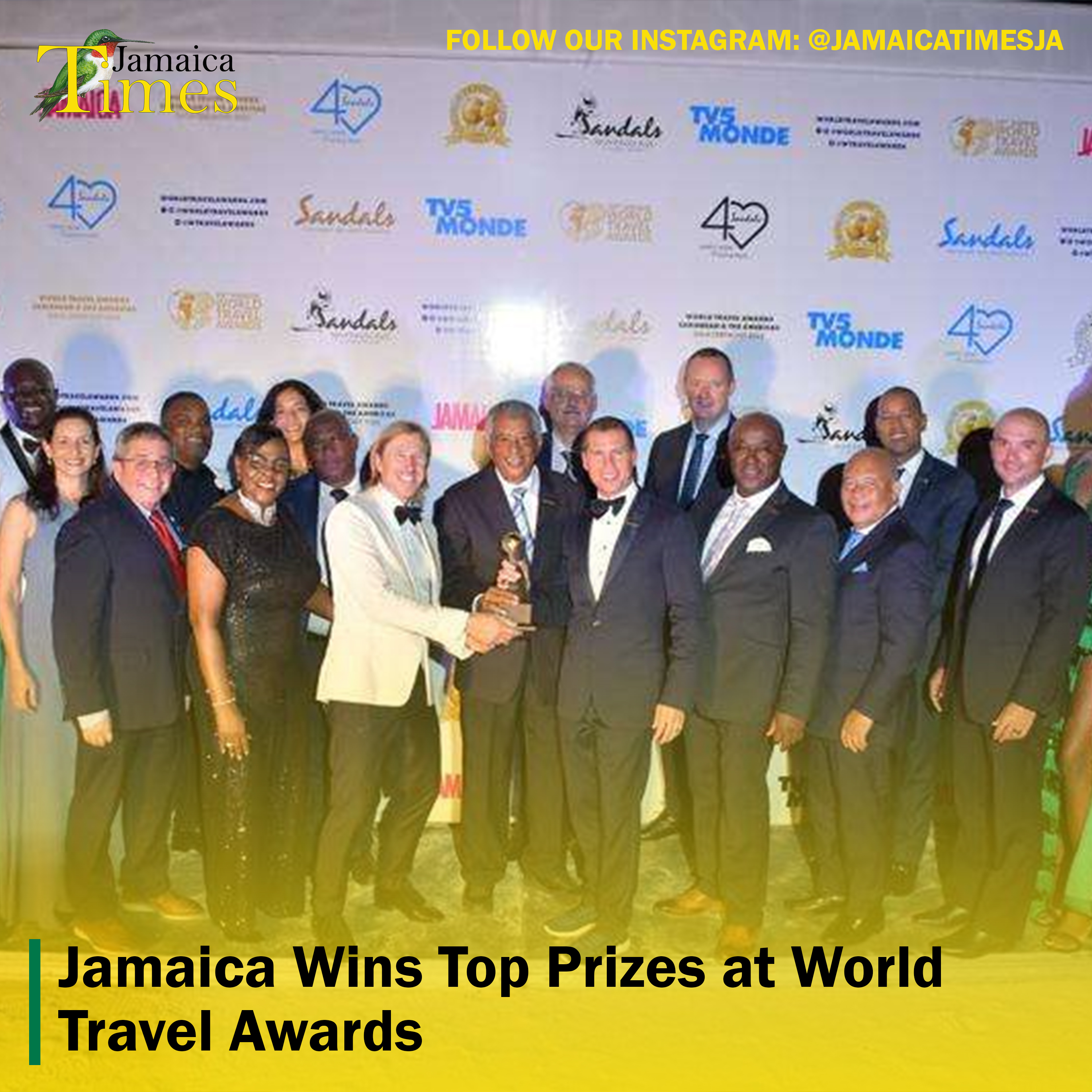 Jamaica Wins Top Prizes at World Travel Awards