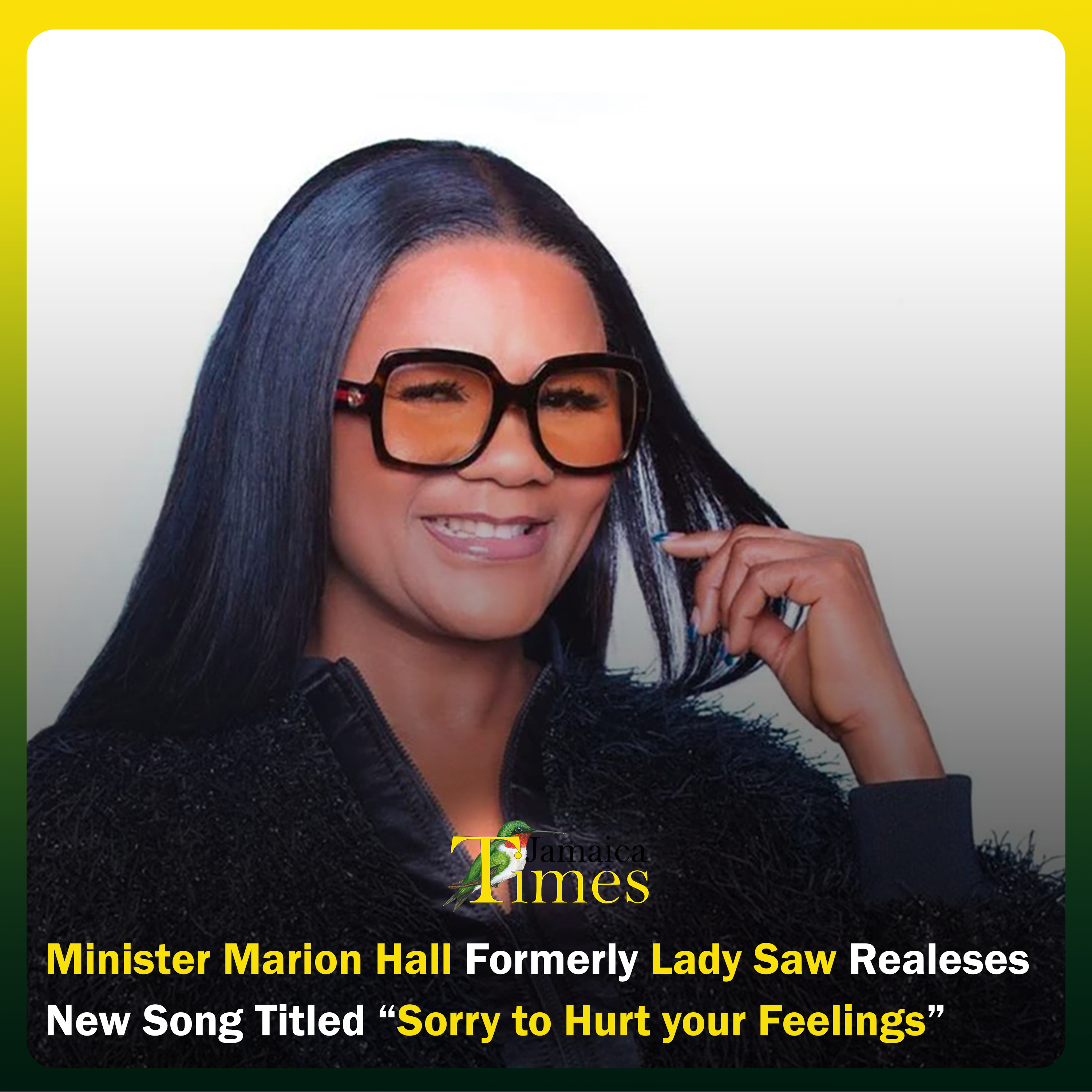 Minister Marion Hall Formerly Lady Saw Releases New Song Titled "Sorry to hurt your Feelings"