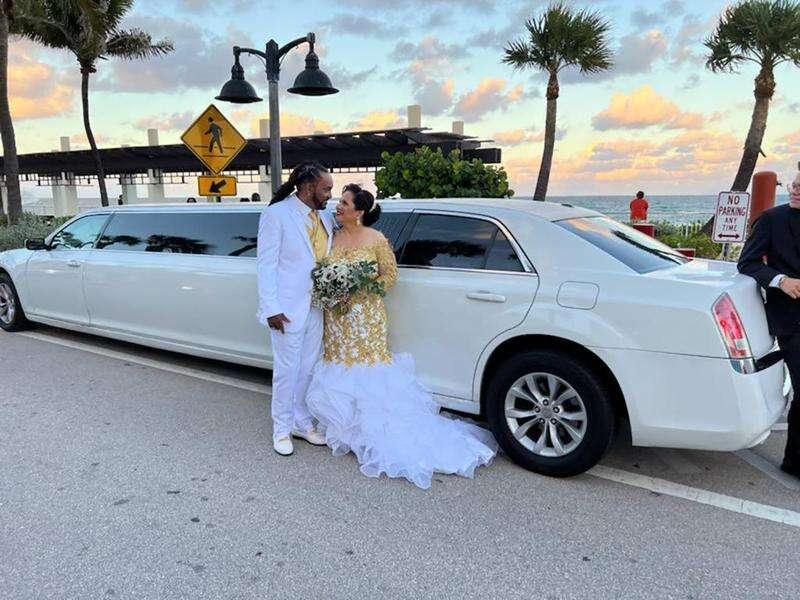 Ed Robinson and Joanna Marie tie the knot